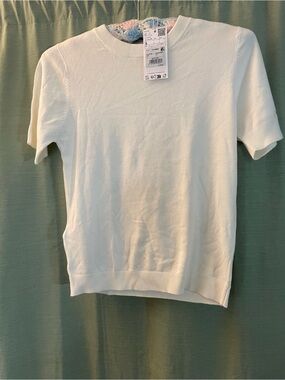 Shortsleeve Mango knit top